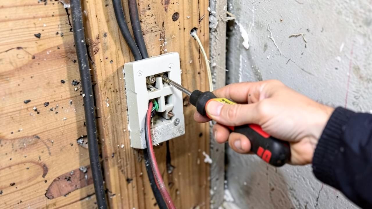 Editorial photograph illustrating adding electrical outlets what it really takes
