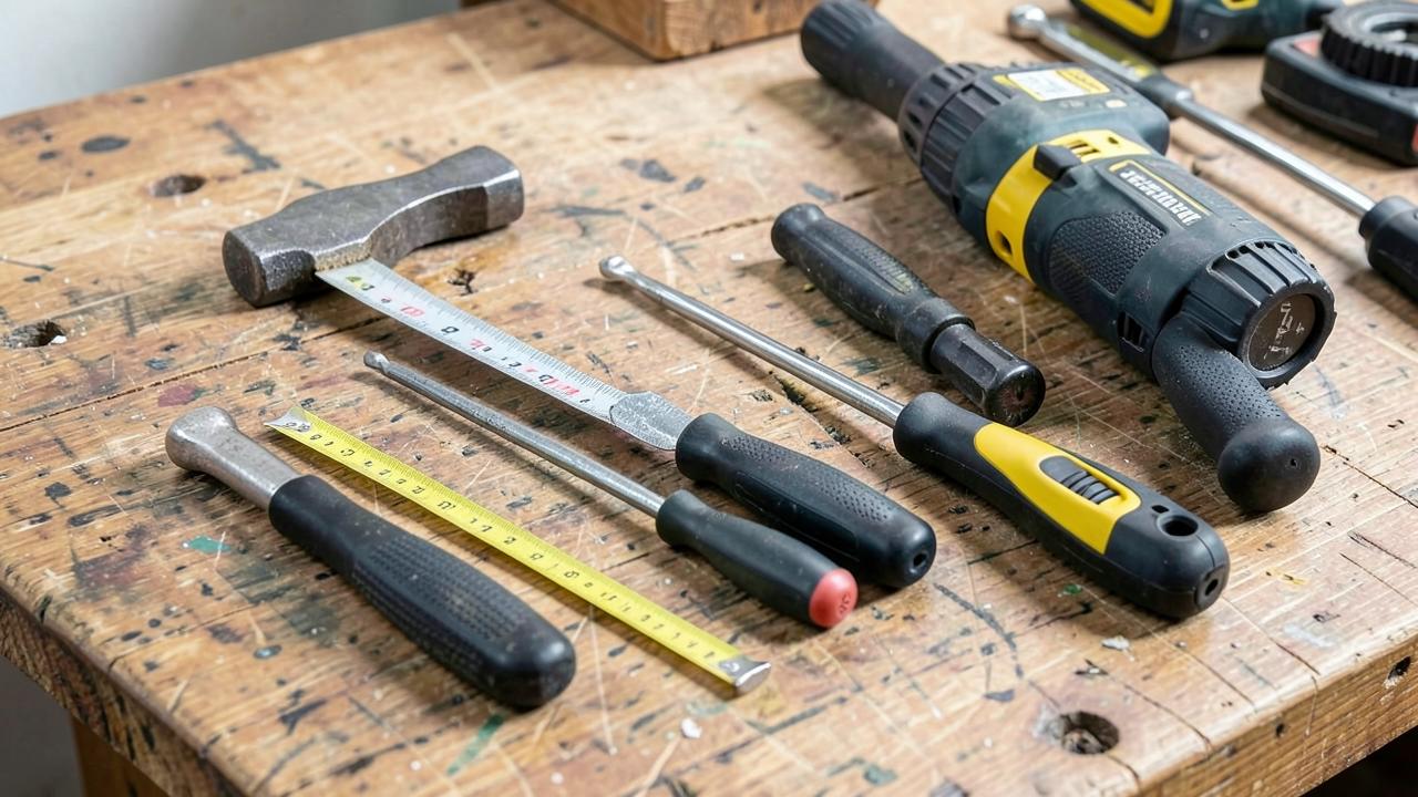 Editorial photograph illustrating building a starter tool kit