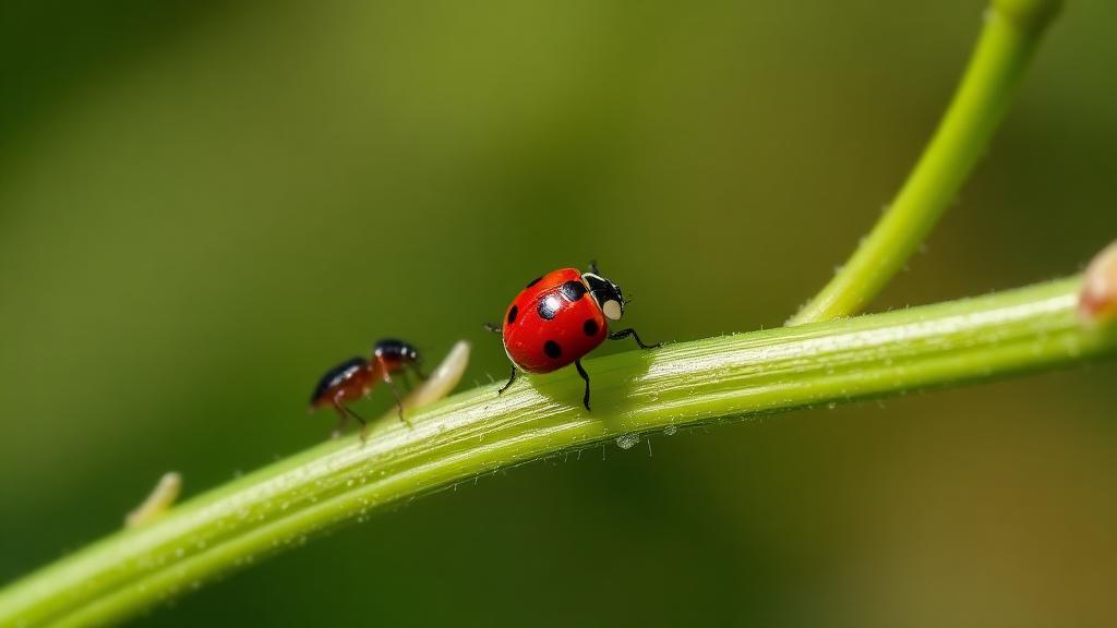 Editorial photograph illustrating dealing with common garden pests