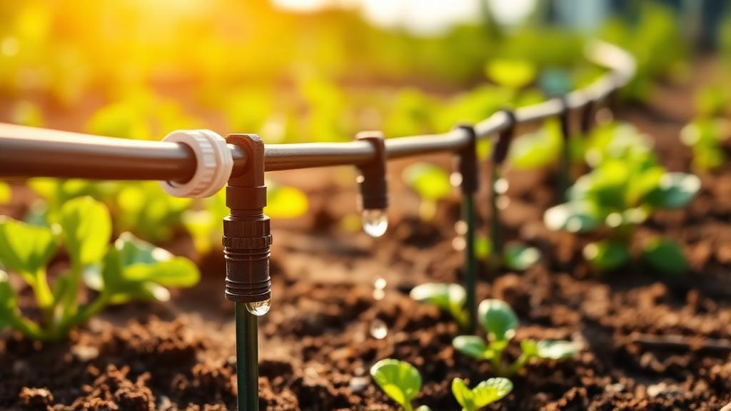 Editorial photograph illustrating drip irrigation design basics