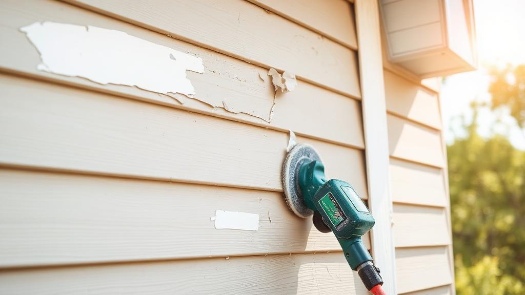 Editorial photograph illustrating exterior paint prep guide