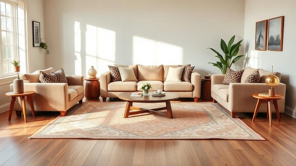 Editorial photograph illustrating furniture arrangement rules that work