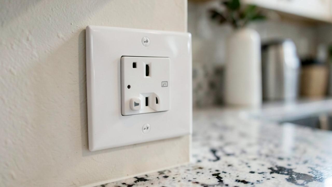 Editorial photograph illustrating gfci vs afci outlets where each is required