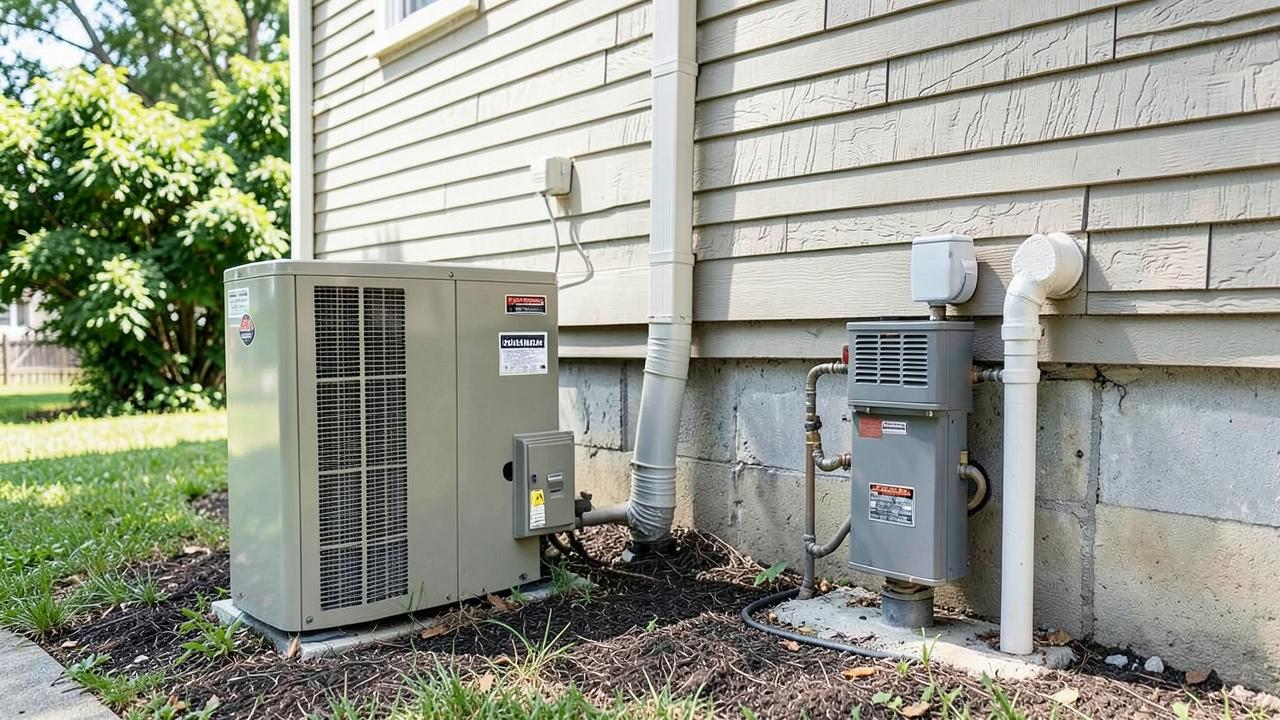 Editorial photograph illustrating heat pump vs furnace which is right