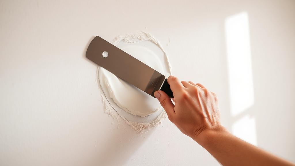 Editorial photograph illustrating how to patch drywall like a pro