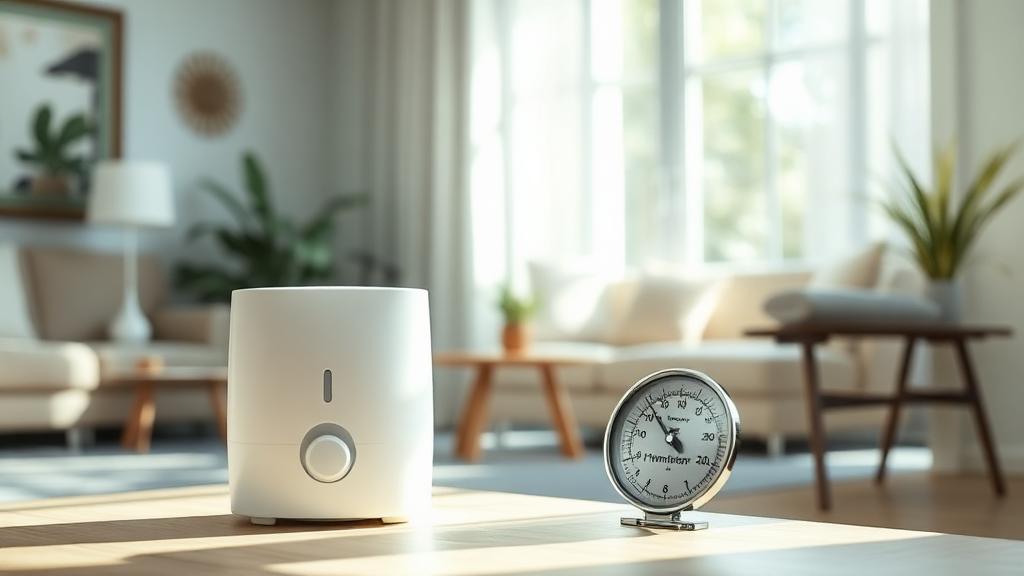 Editorial photograph illustrating humidity control in the home
