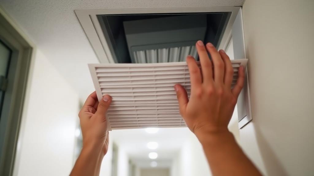 Editorial photograph illustrating hvac filter and airflow basics