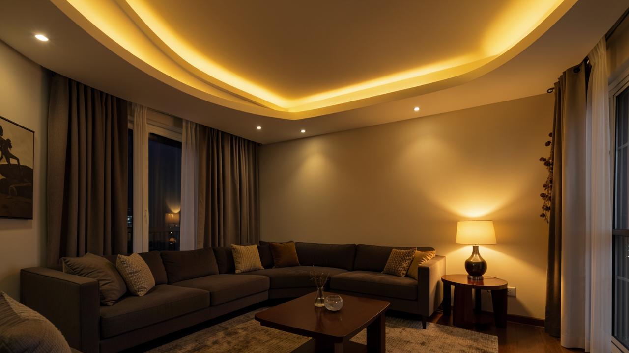 Editorial photograph illustrating layered lighting plan for any room