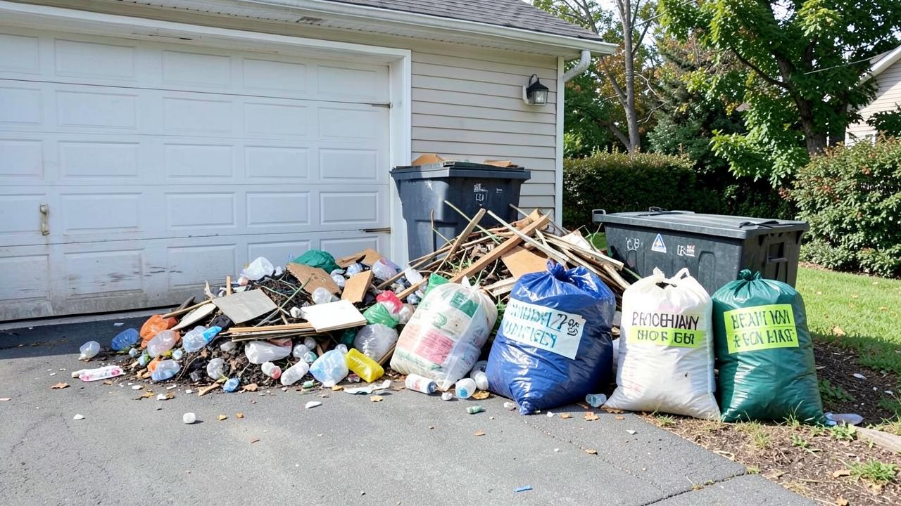 Editorial photograph illustrating low waste renovation and disposal