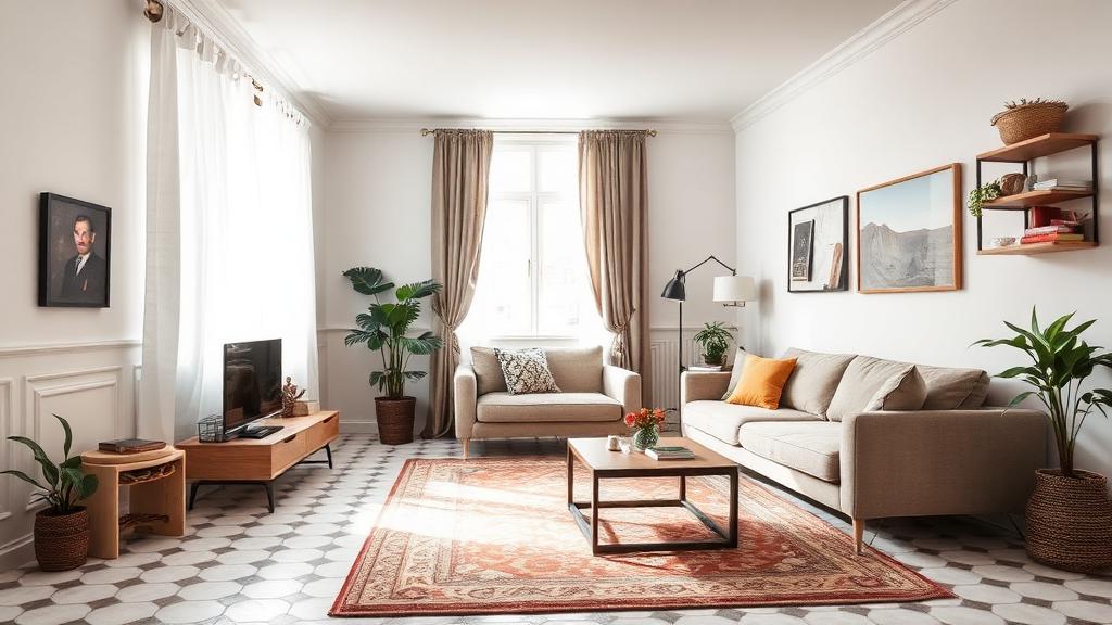 Editorial photograph illustrating renter friendly home upgrades