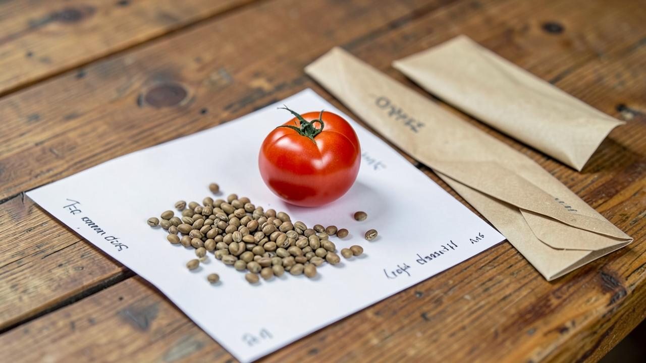 Editorial photograph illustrating saving vegetable seeds at home