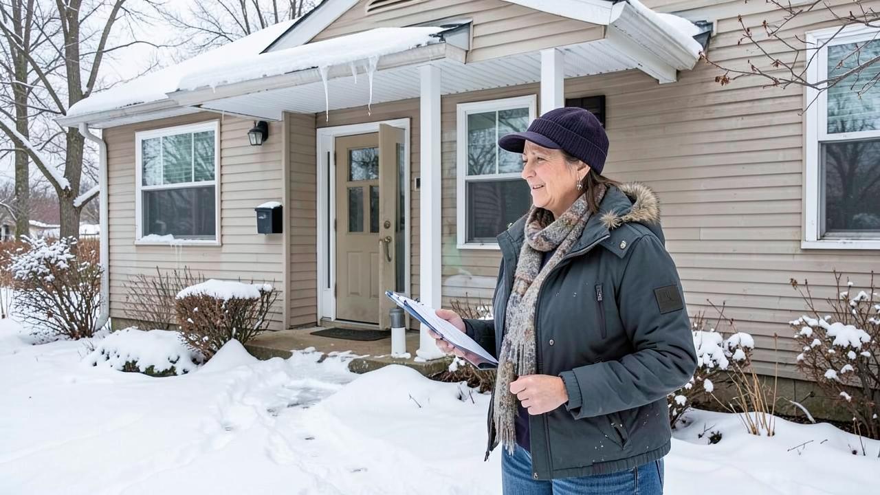 Editorial photograph illustrating spring home checklist after a hard winter