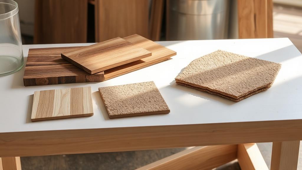 Editorial photograph illustrating sustainable materials for renovations