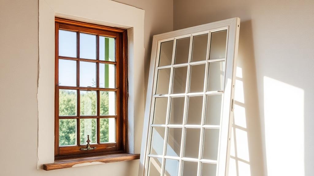 Editorial photograph illustrating window replacement vs repair