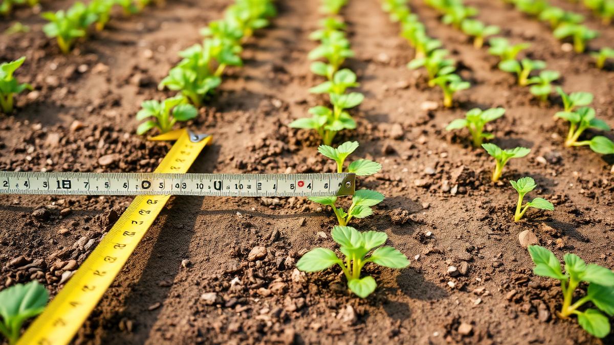 Vegetable Spacing Chart: In-Row and Between-Row Distances