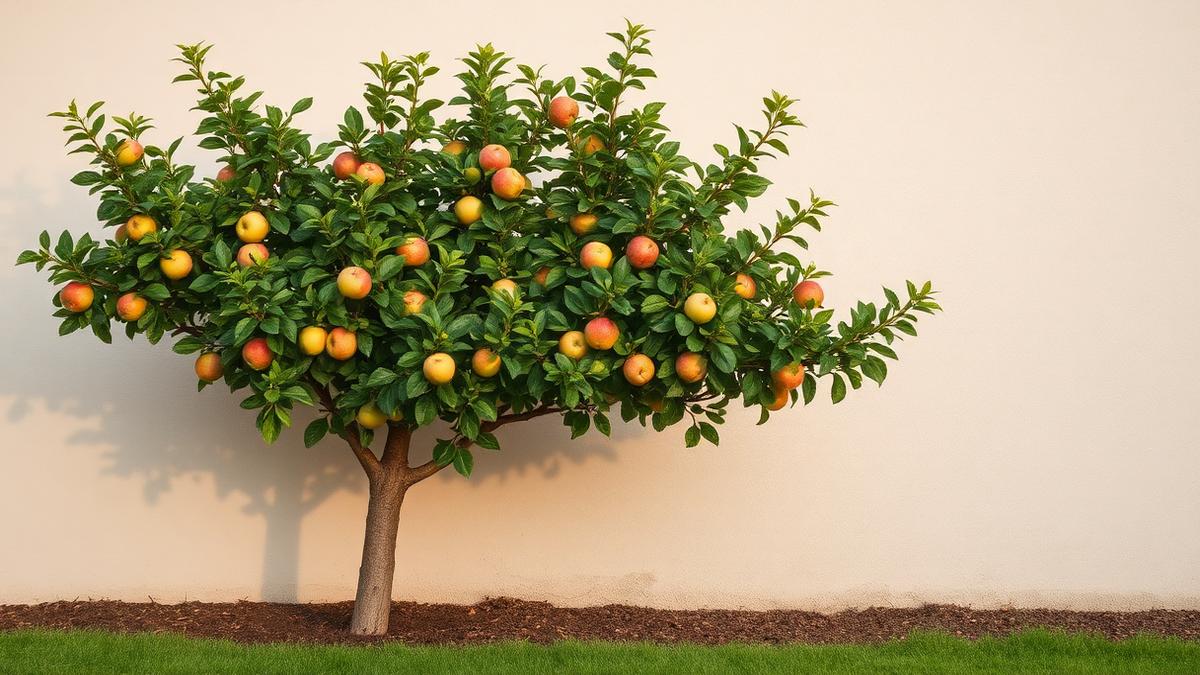 A Fruit Tree Trained Flat Against a Wall Isn't Just Decorative